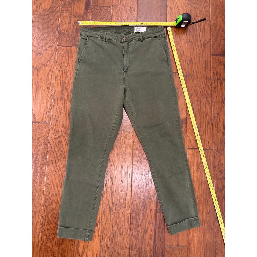 Cosmic blue love army green jeans